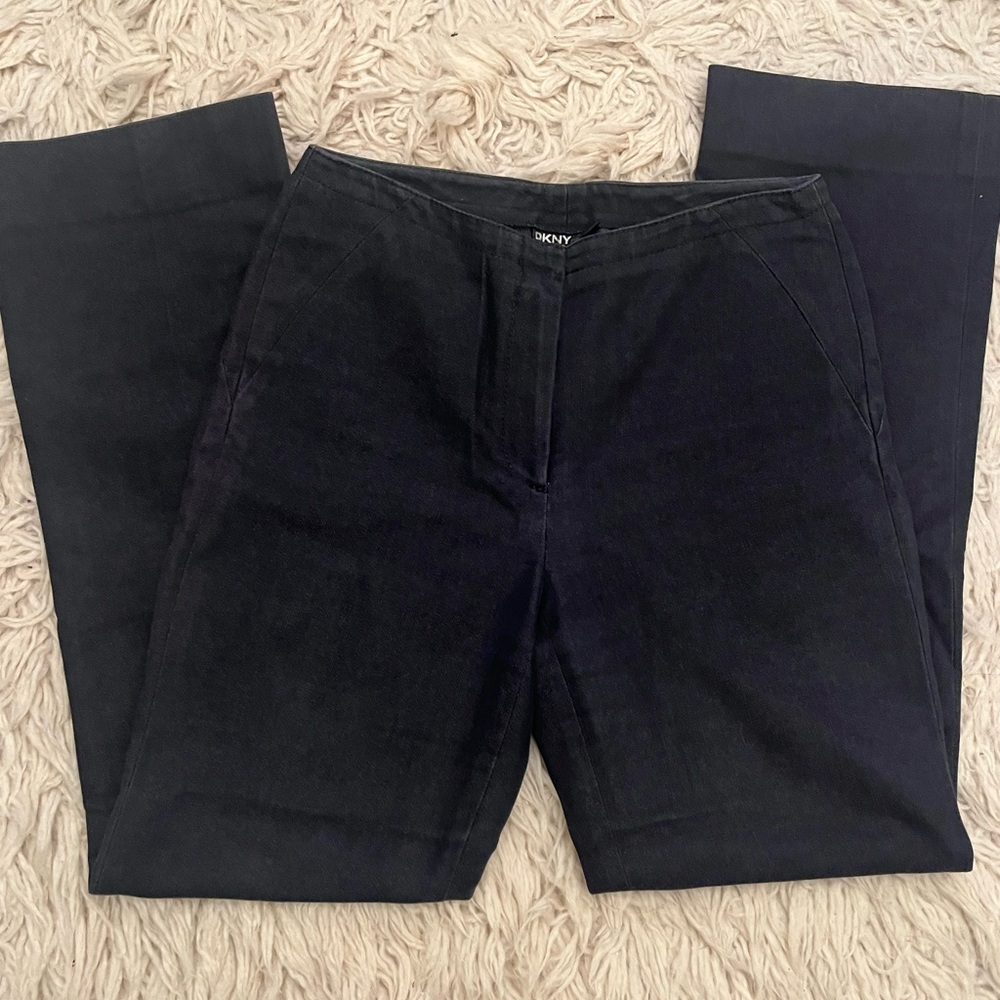 DKNY Women’s Flat Front Dress Denim Blue Jeans Petite